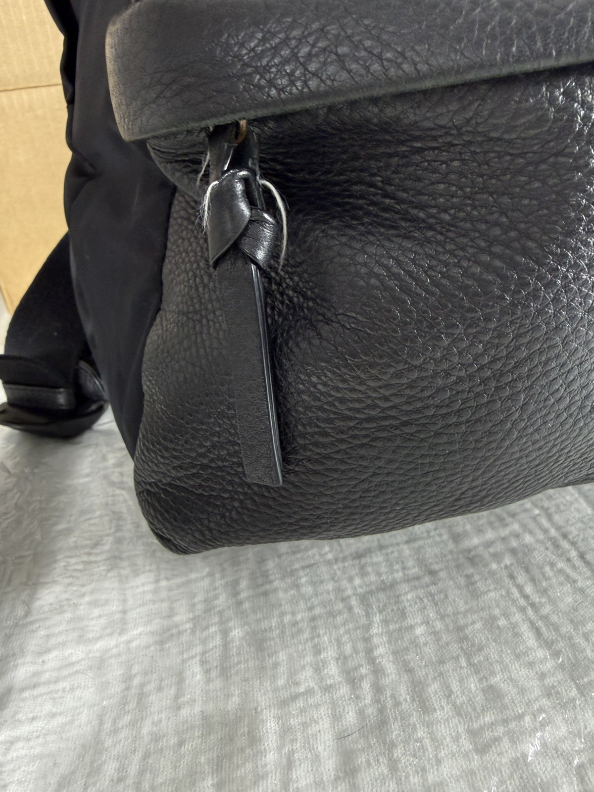 Givenchy Star Studded Nylon Backpack Black Leather Trim Japan Archive Rare