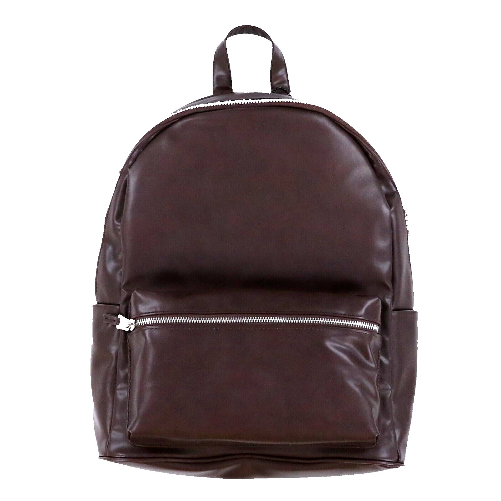 Steve Madden Men’s Faux-Leather Dome Backpack, Brown, One Size