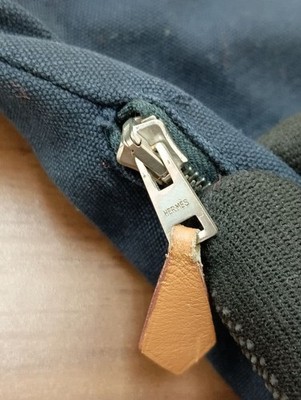 HERMES Four toe Porte de Cuman Briefcase Canvas W 51.5 cm H 35 D 1.5