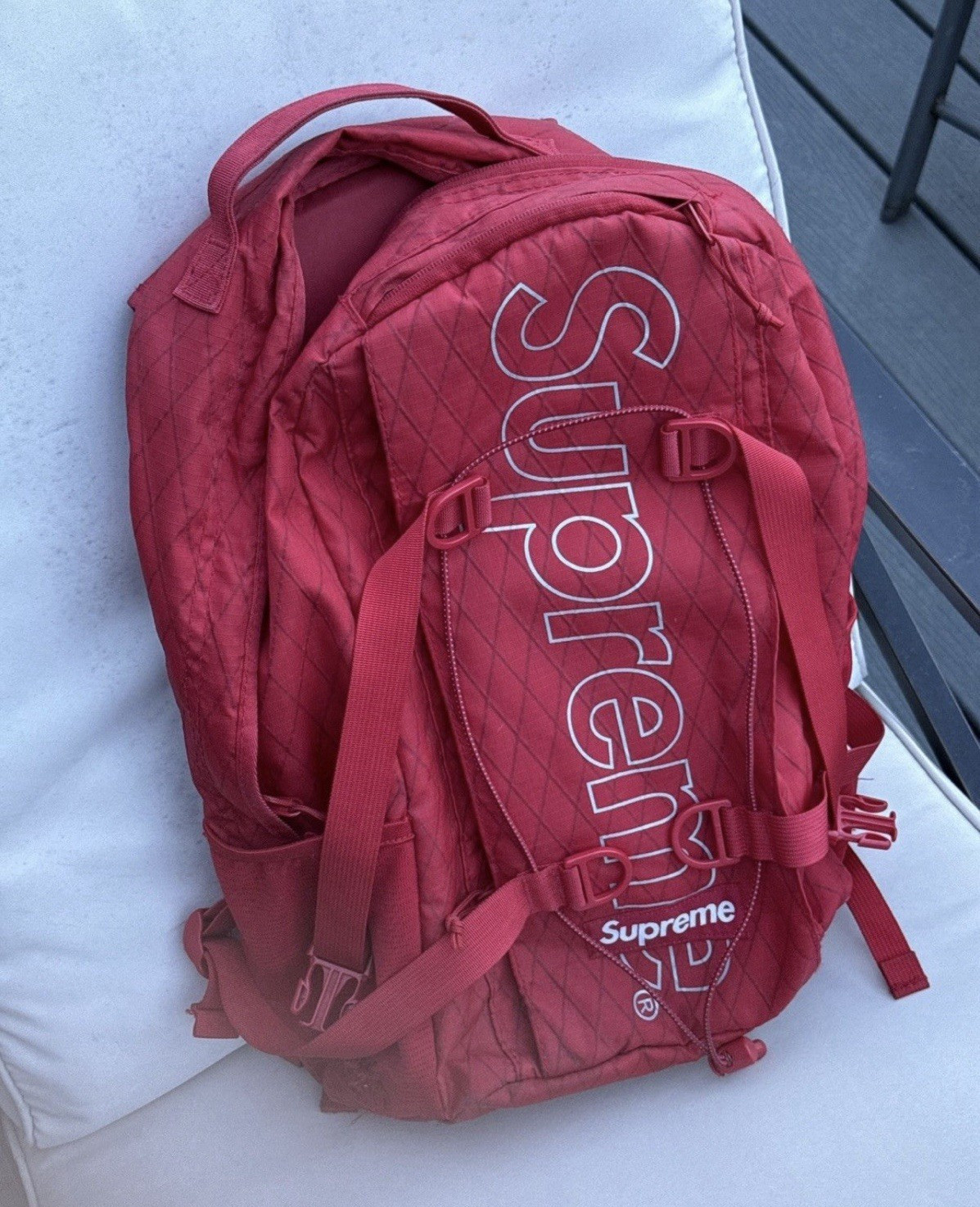 Supreme Red Backpack Zip | 7 Day shipping