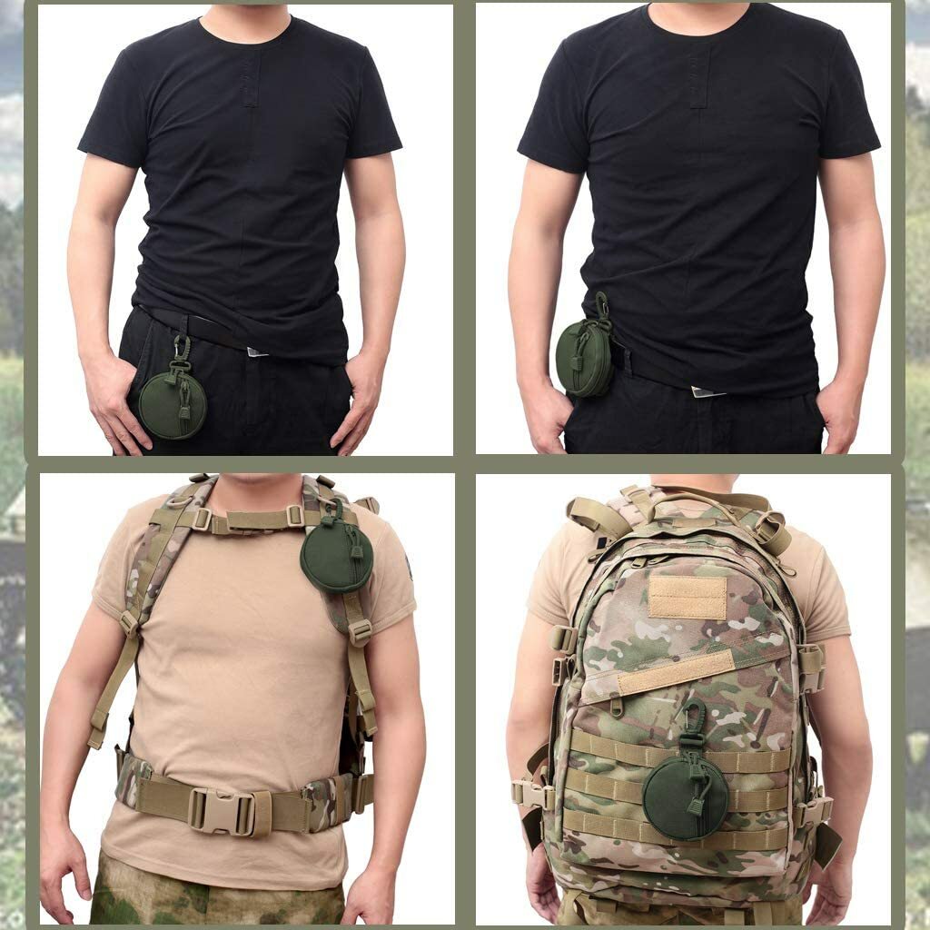 Tactical Molle Small Case Wallet EDC Pouches Military Gear Coin Purse Keychain