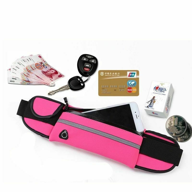 Running Bum Bag Fanny Pack Travel Waist Money Belt Zip Hiking Pouch Wallet US