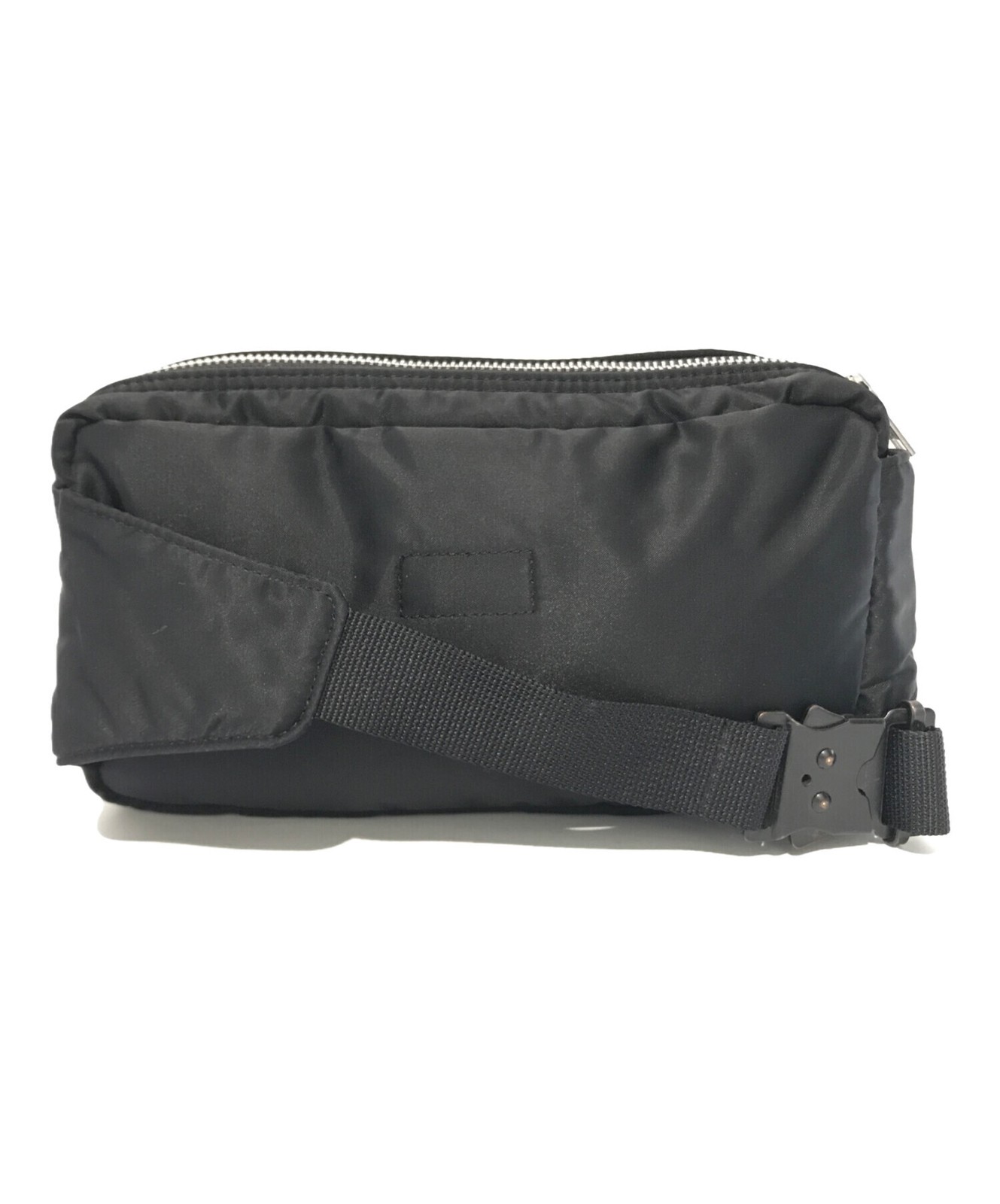Porter Black Nylon Shoulder Bag Zip Crossbody Messenger Men Used 22cm 13.5cm