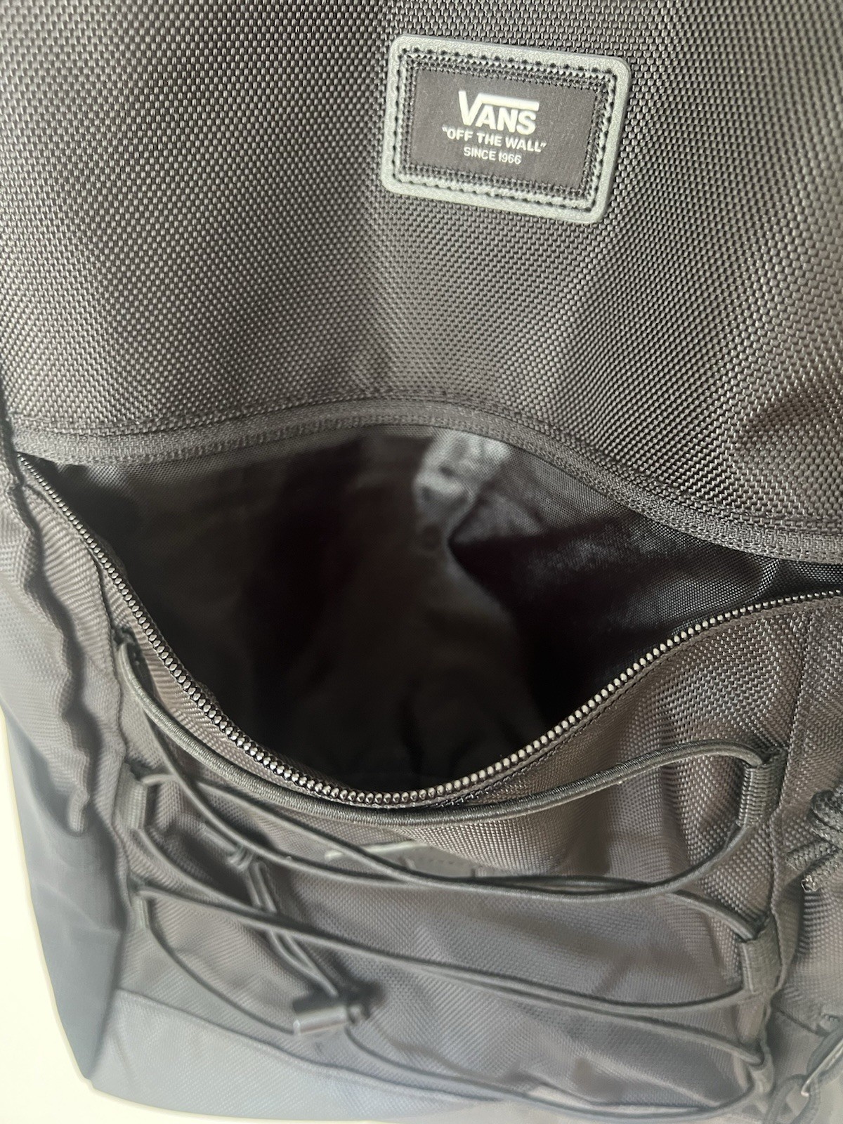 VANS Snag Plus Solid Black Backpack School Work Travel