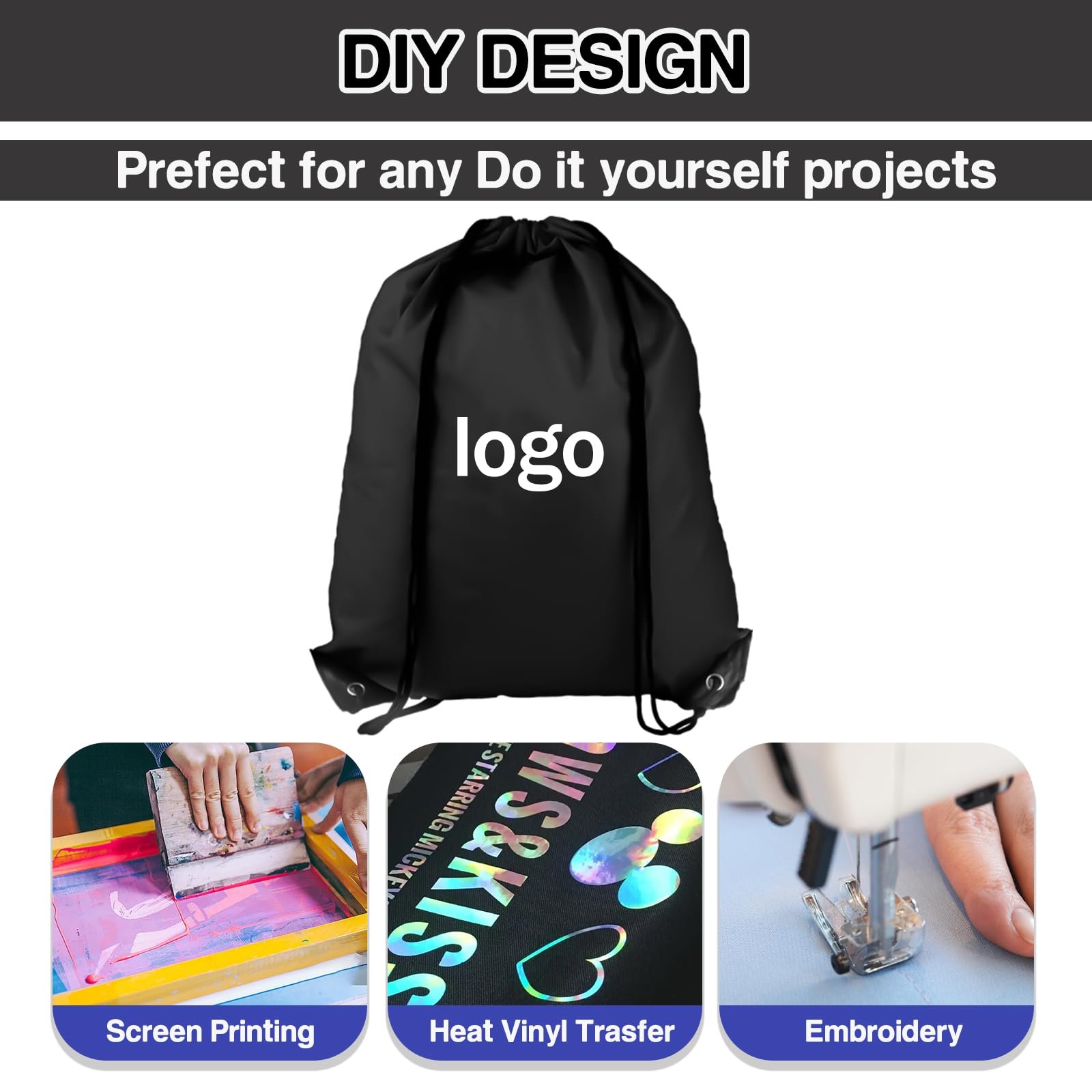 Drawstring Backpack 20Pcs Drawstring Bags Draw String Back Bag Drawstring Bag…