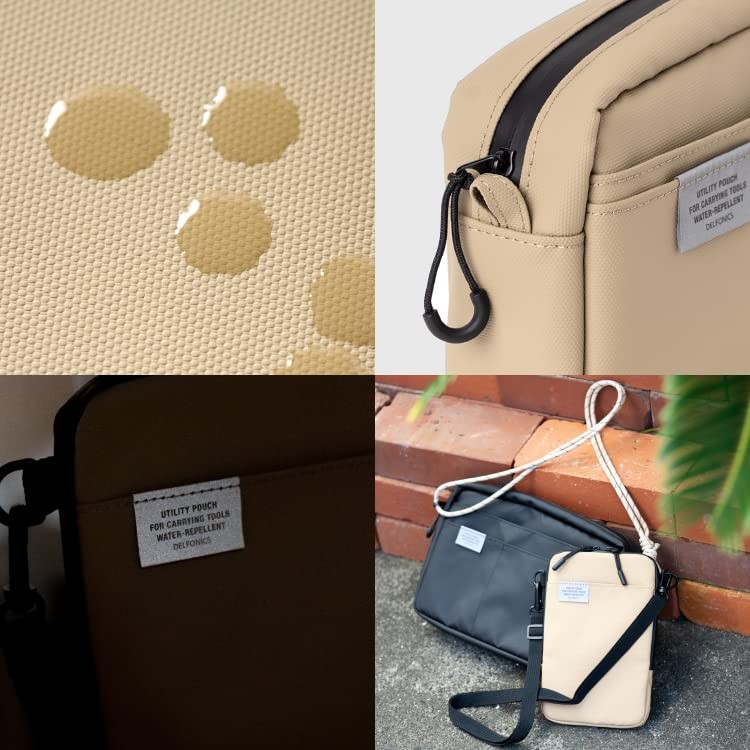 DELFONICS Inner Carrying Water Repellent M Pouch Beige