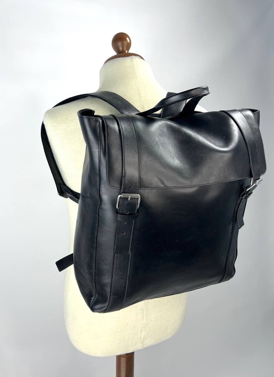Archive HELMUT LANG Travel Leather Zaino Backpack Black HVZ006 Made in Italy