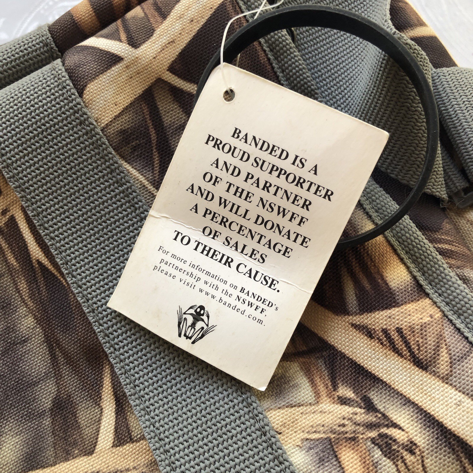 Banded Hammer Floating Blind Olive Green/Tan Camo Duffle Bag Straps NWT Hunting