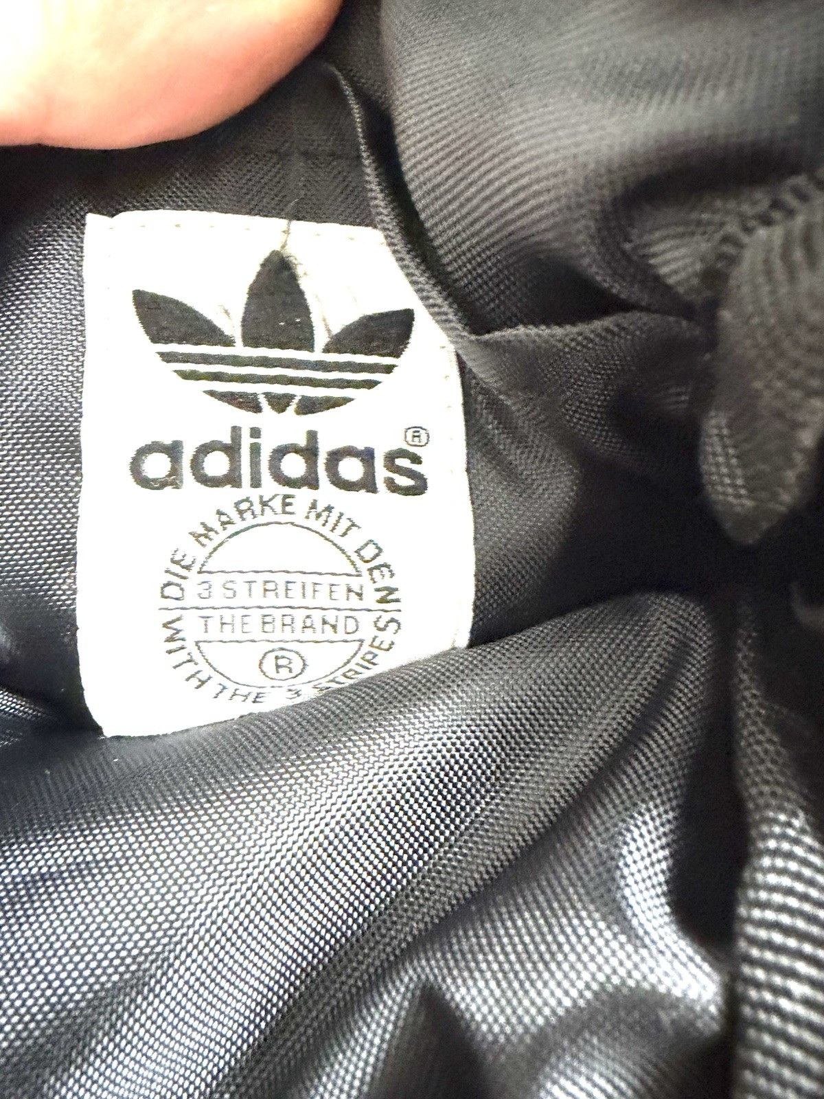 adidas Black Small Crossbody Bag Zip Adjustable Strap Outer Pockets