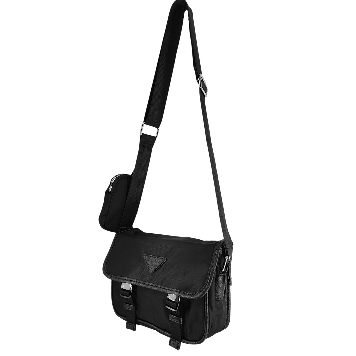 Men’s Small Crossbody Messenger Bag with Mini Bag Satchel Nylon 1839