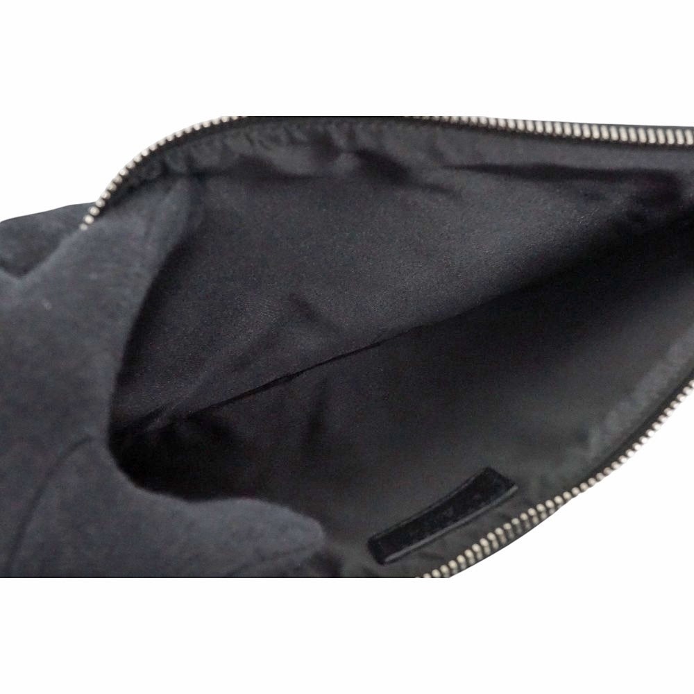 Givenchy Rottweiler Print Clutch Bag Black Dog print Leather Auth Second bag