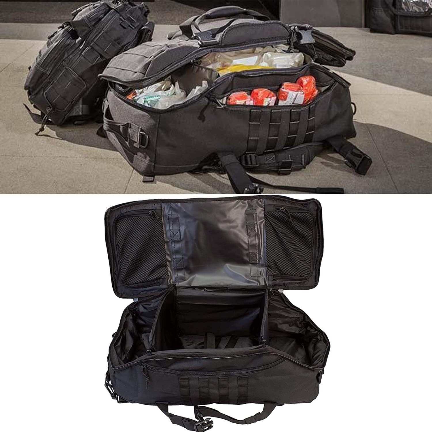 3 In 1 Tactical 45L Military Backpack Travel Duffle Bag for Weekender Gym Wor