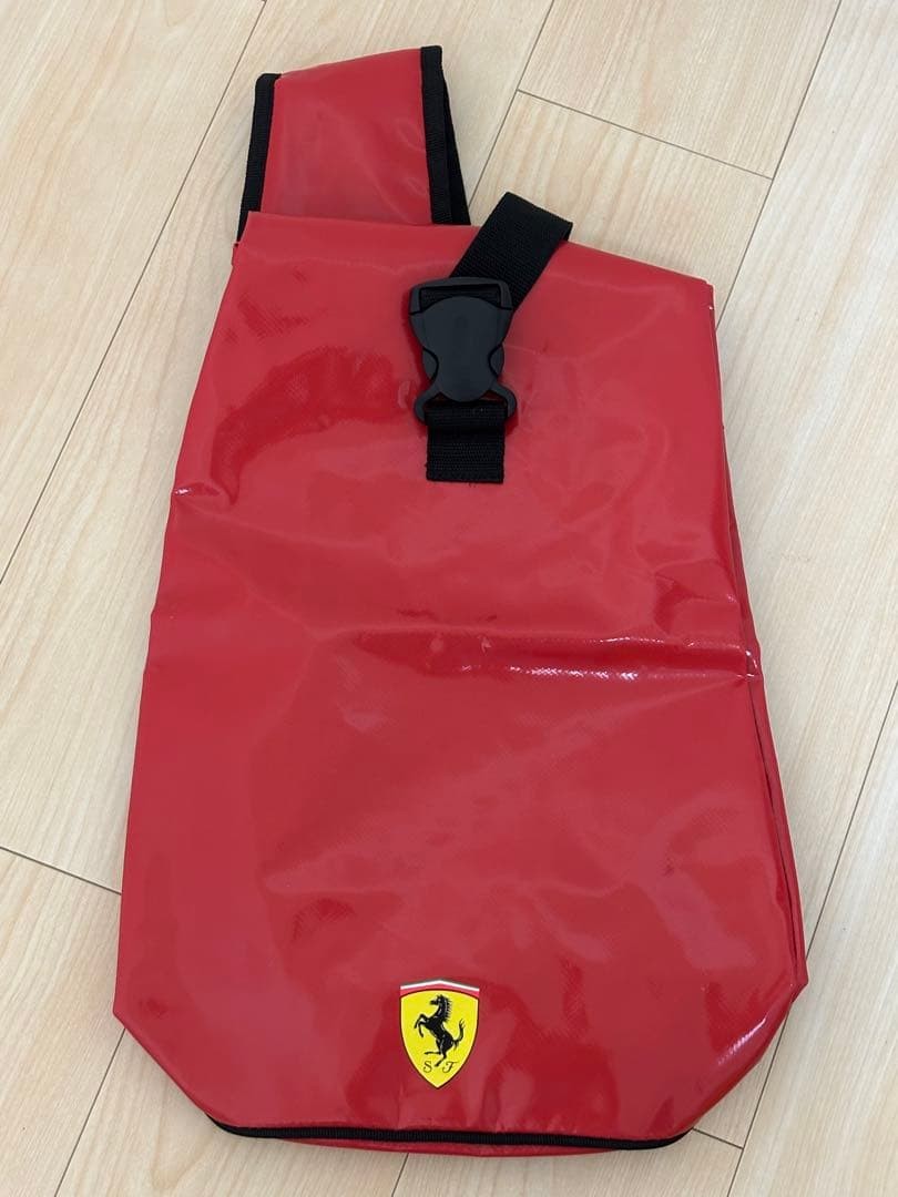 Ferrari Red Sling Bag Body Bag Backpack Enamel Finish Limited Edition Rare