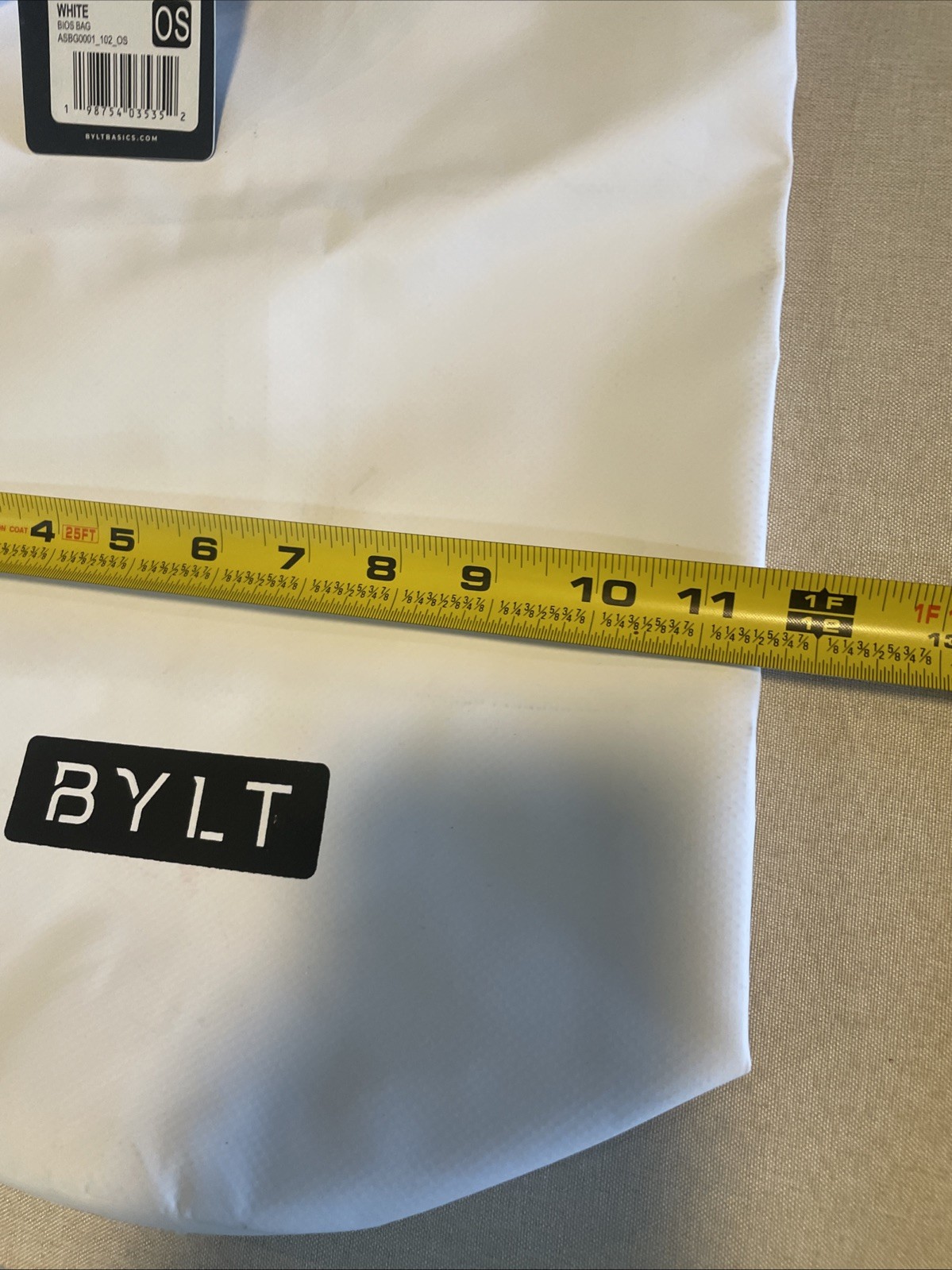 BYLT BIOS Bag White Crossbody Sling Backpack Minimalist Everyday Waterproof