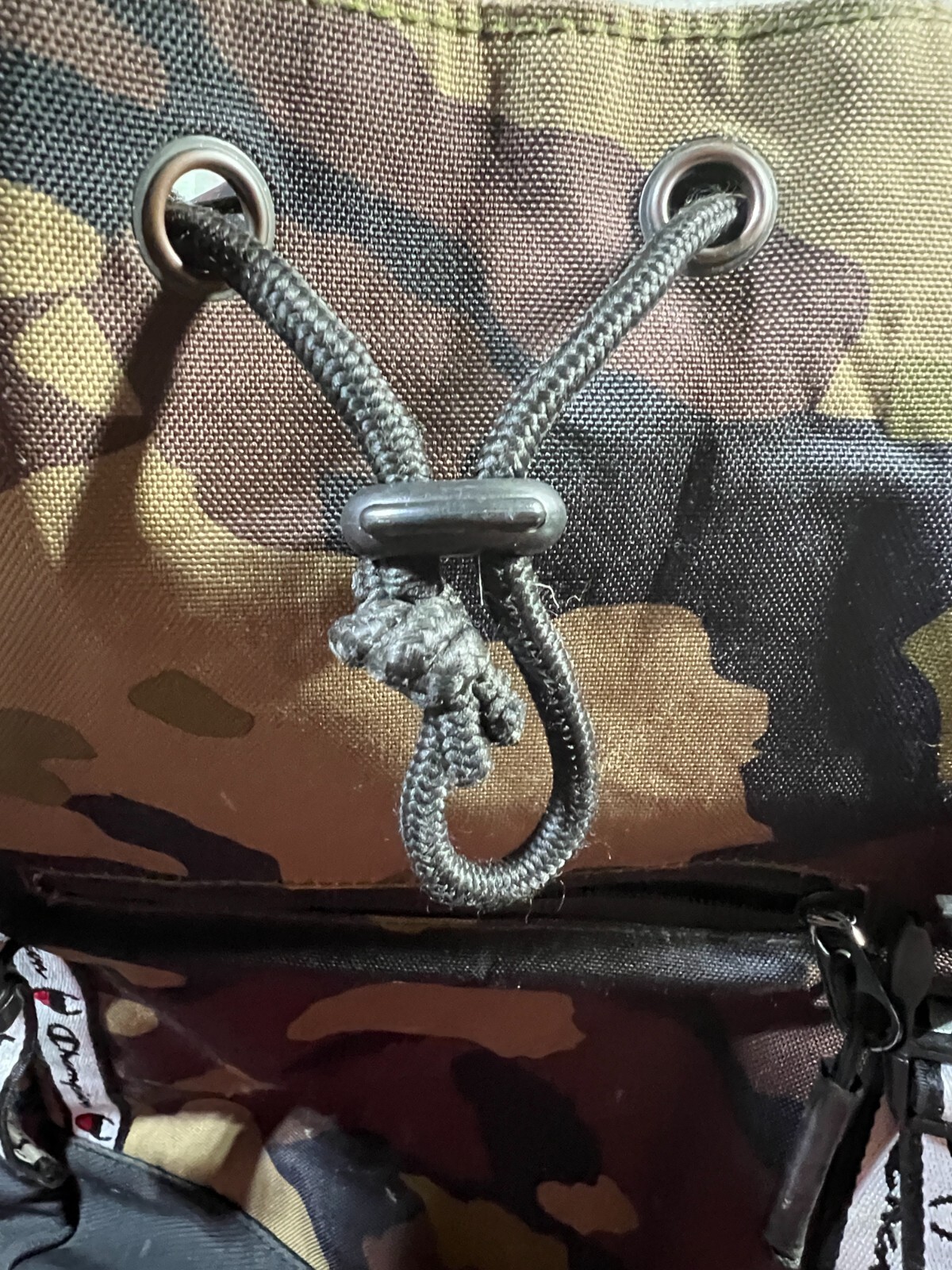 Champion Logo Camo Backpack Medium School College Streetpack