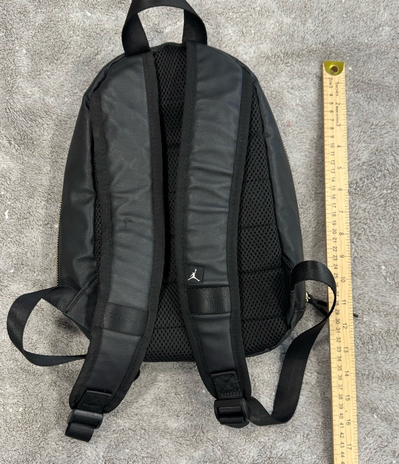 Nike Air Jordan Mini Jumpman Backpack Black Gold Details Small Bag Travel