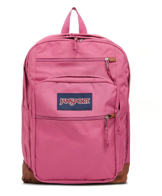 JanSport Cool Student Backpack Pink 15″ Laptop Sleeve 34L School Travel Bookbag