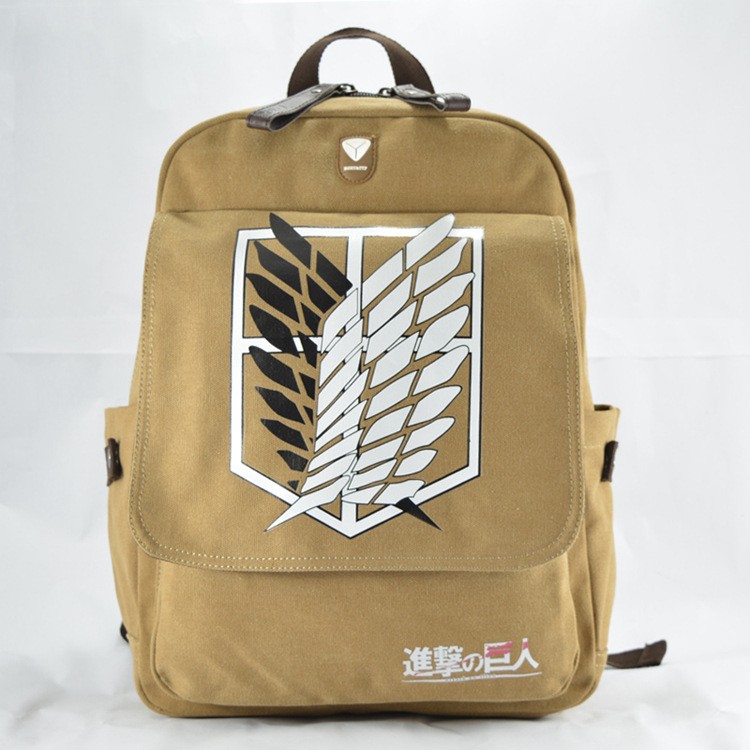 Anime Attack On Titan Backpack Schoolbag Shoulders Bag Outdoor Student Gift New