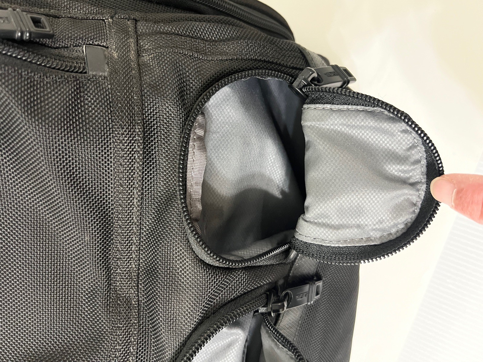 TUMI 26173D2 Alpha Compact Laptop Brief Pack Black Ballistic Nylon Backpack Bag
