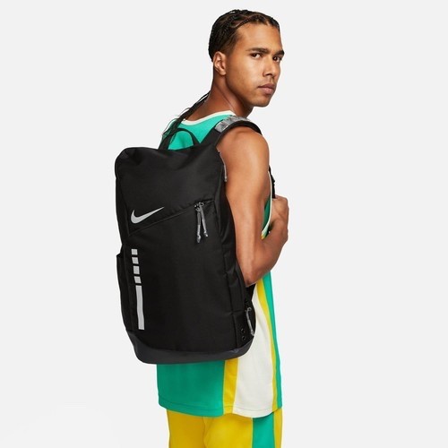 Nike Men’s Hoops Elite Backpack 32L, Black Anthracite and Metallic Silver
