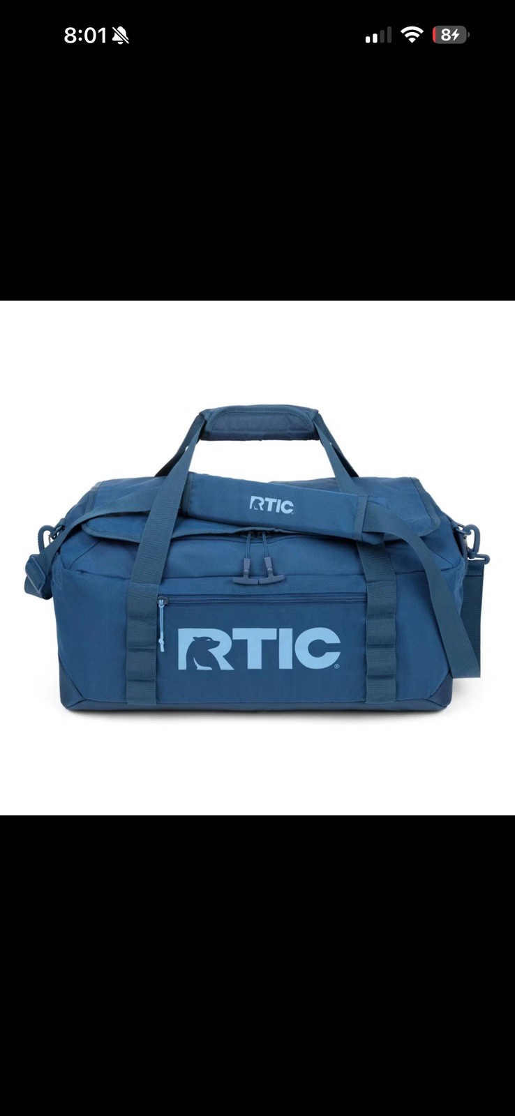 45L RTIC Outdoors Road Trip Structured Collapsible Duffel Bag Medium – Navy