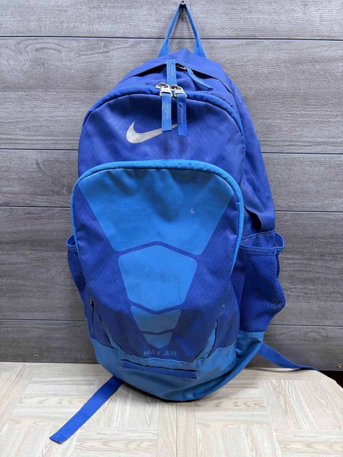 Nike Max Air Vapor Backpack Blue Mens Athletic Training School Bag Bookbag