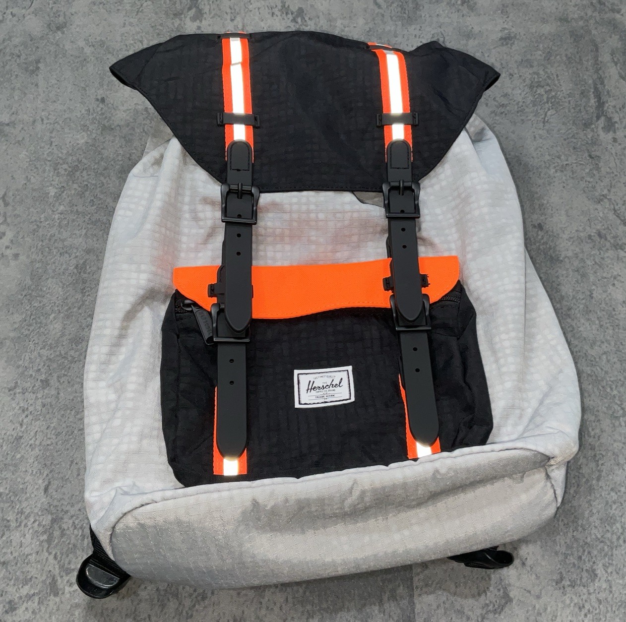 Herschel Supply Co. Little America Mid Backpack Black/Safety Orange