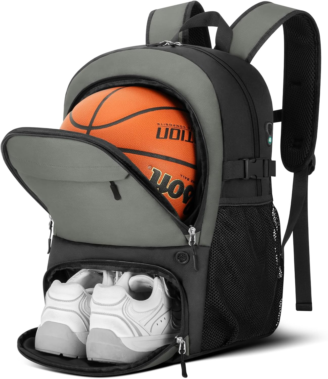 Basketball Backpack – Large Sports Equipment Bag with Ball Holder & Shoe Compart
