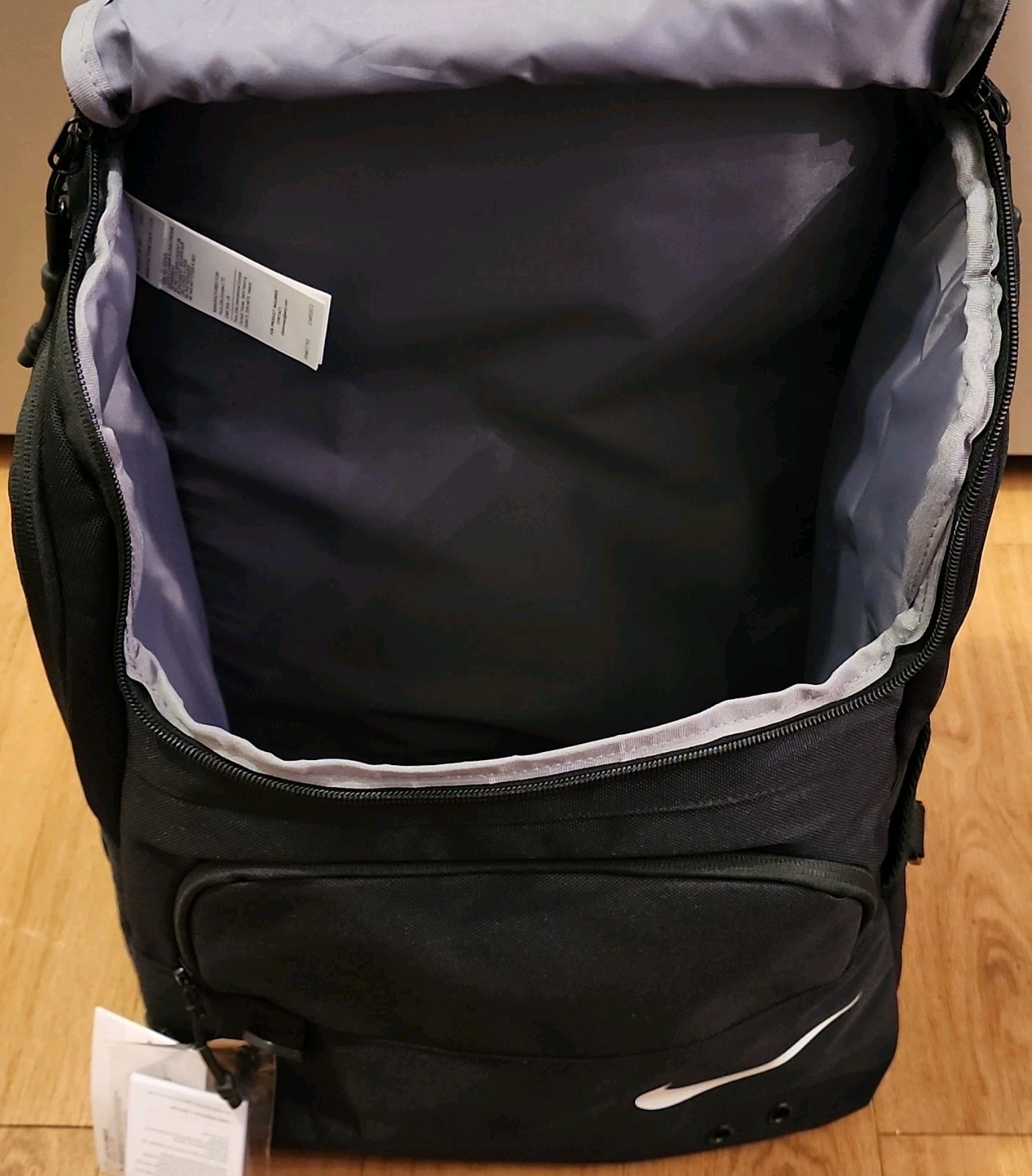 Nike SWIM Repel Backpack 35L Black Zip Closure Adjustable Strap Outer Pockets