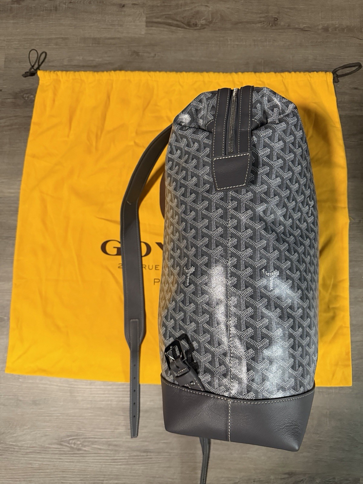 NEW Goyard Cisalpin Backpack Grey Authentic RARE Men’s w/ Dust Bag & Cards