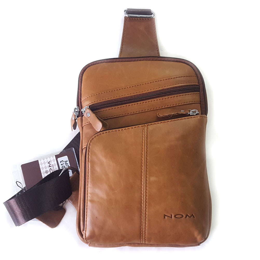 NEW Brown Sling Bag Cross Body Bag 9 inch Tablet PC Bag