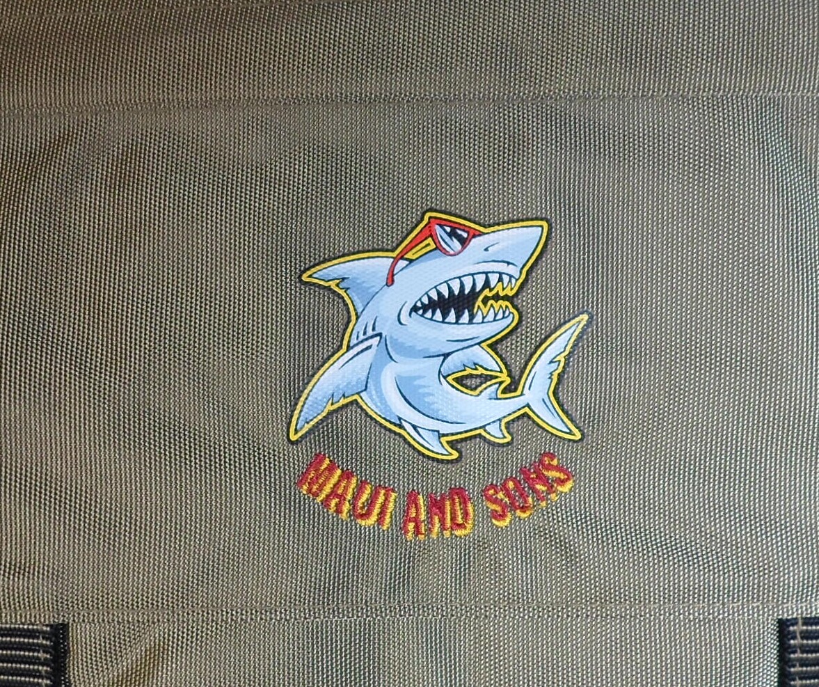 MAUI AND SONS VTG 16” BACKPACK BACK PACK SCHOOL BAG GREEK EXCLUSIVE UNUSED