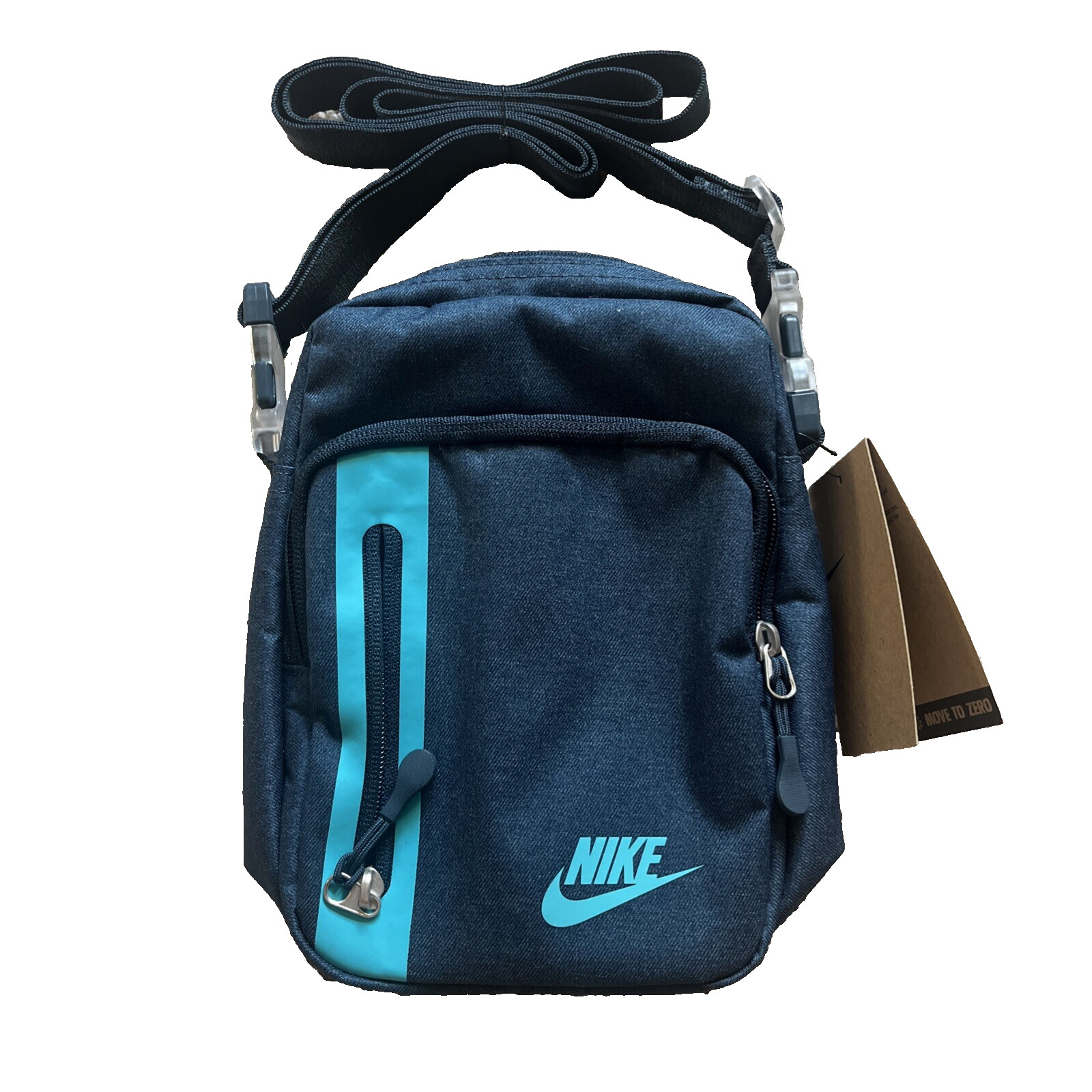 Nike Elemental Premium Crossbody Bag Sports Navy Blue Green 4L DN2557 478 NEW