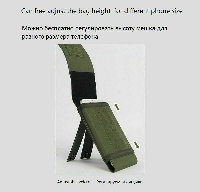 Tactical MOLLE Holster Army Mobile Phone Belt Pouch EDC Security Pack Waist Bag