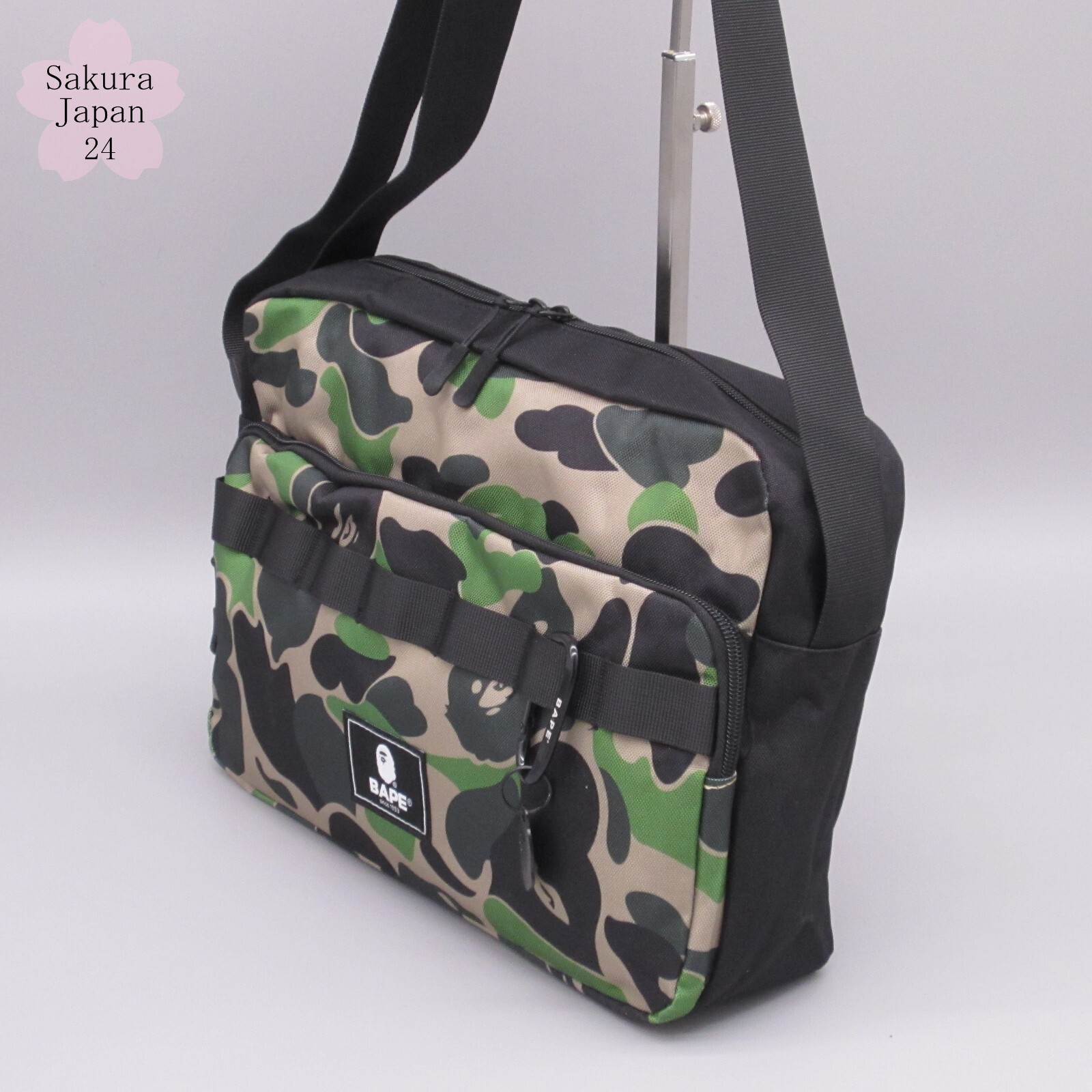 BAPE A Bathing Ape Shoulder Bag Camo Green 2021 AW & Black 2022 AW Mag Free Gift
