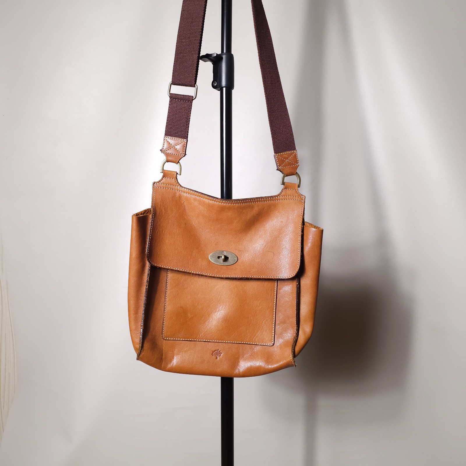 Mulberry Antony Messenger Bag Oak Leather 12″x10″x3,5″ Duties Paid(US)