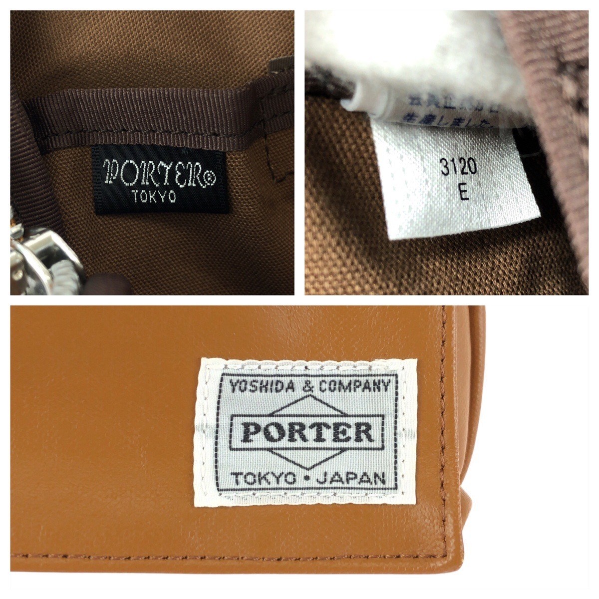 PORTER Shoulder Bag Freestyle Coated Canvas Beige Camel Men W16cm H20cm D4cm