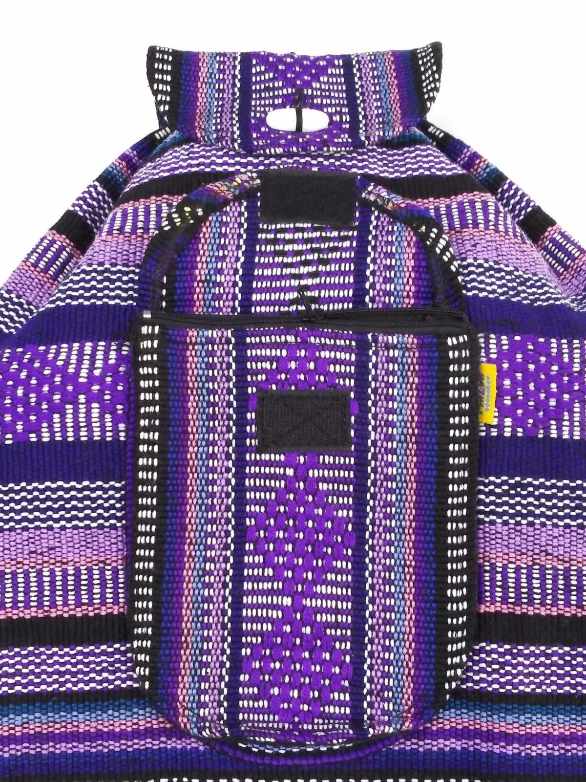 Authentic RASTA Bag Beach Hippie Baja Ethnic Backpack Made in Mexico 27