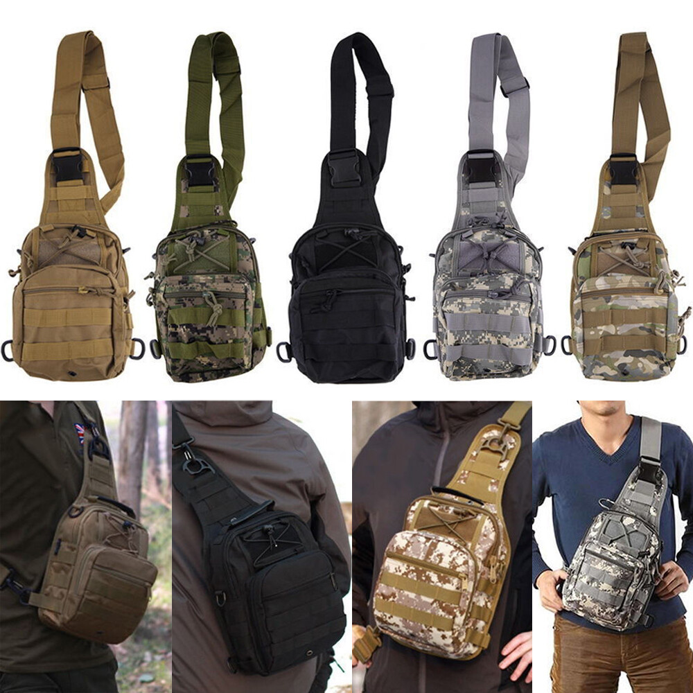 Tactical Single Shoulder Pack Crossbody Military Backpack Molle Sling Backpack