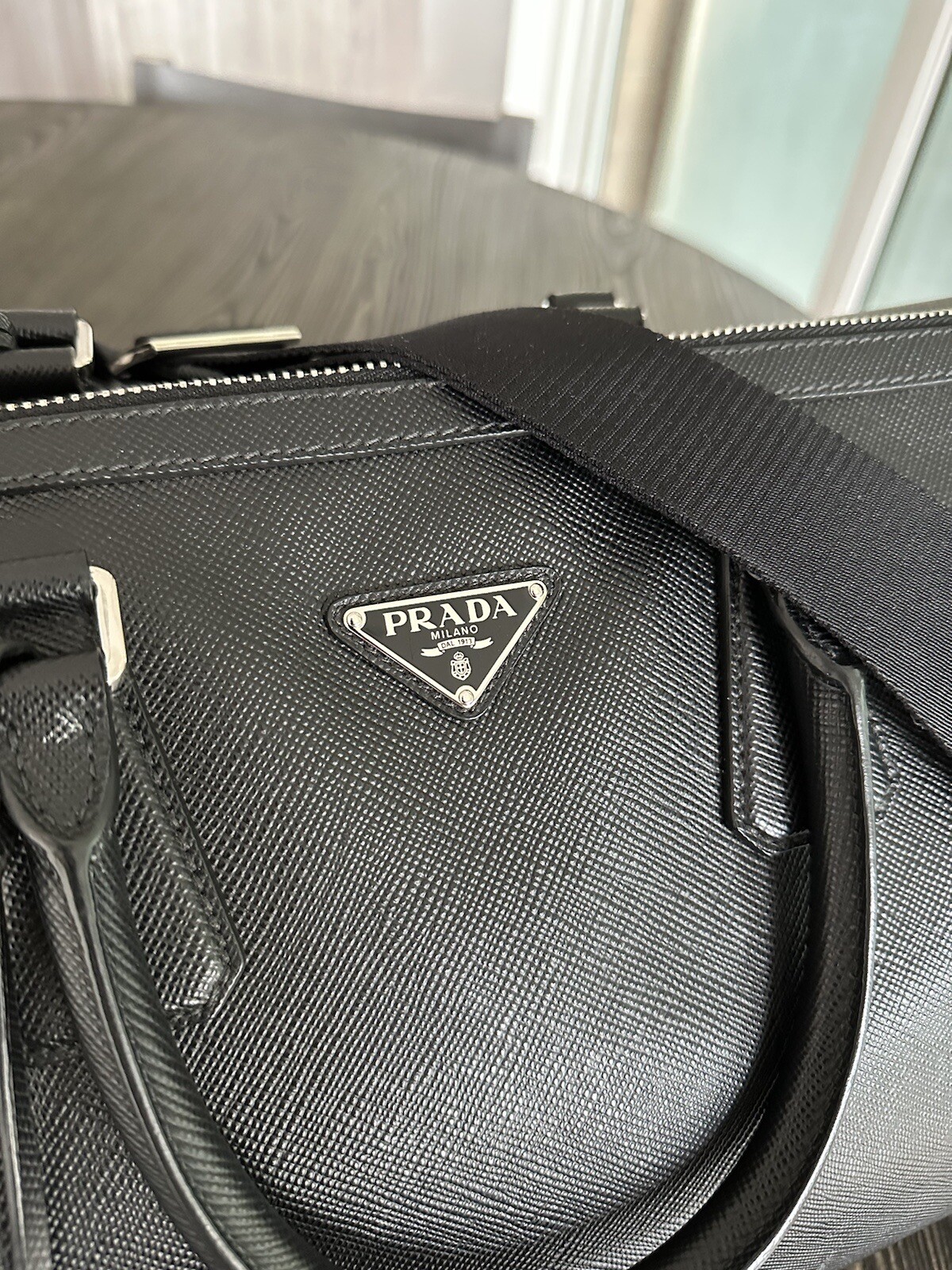 Prada Saffiano Leather Duffle Bag