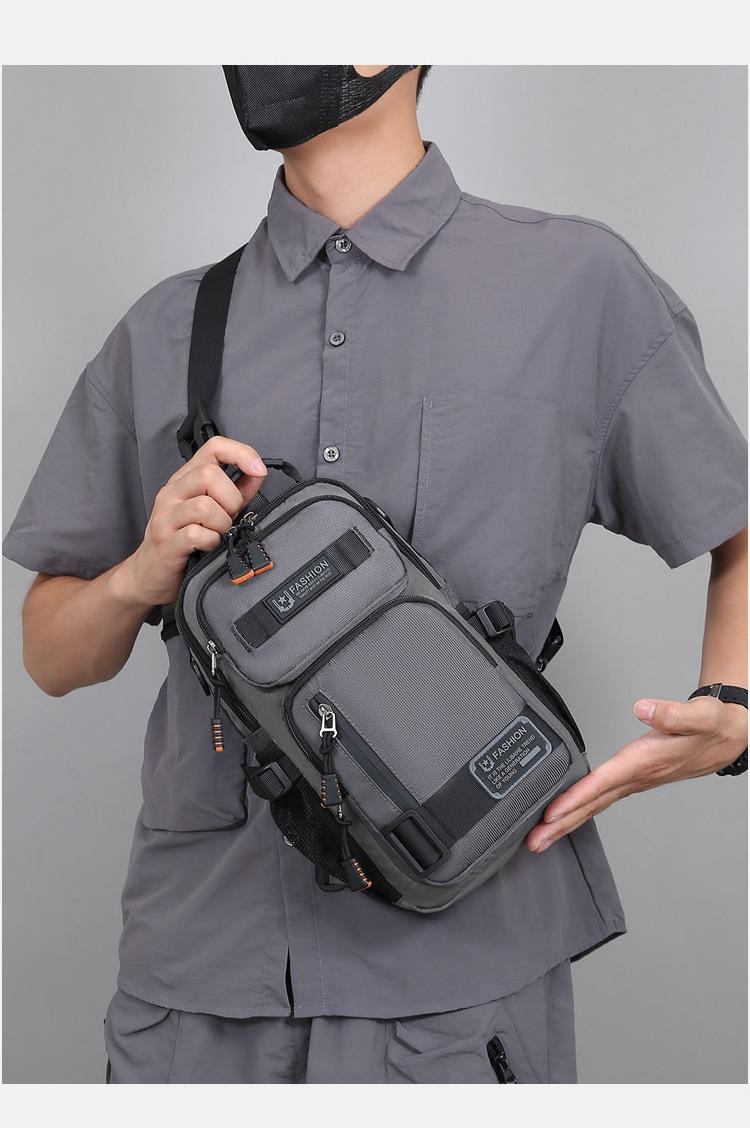 Men’s Oxford Chest Waist Pack Crossbody Bag Casual Fashion Handbag Male Travel