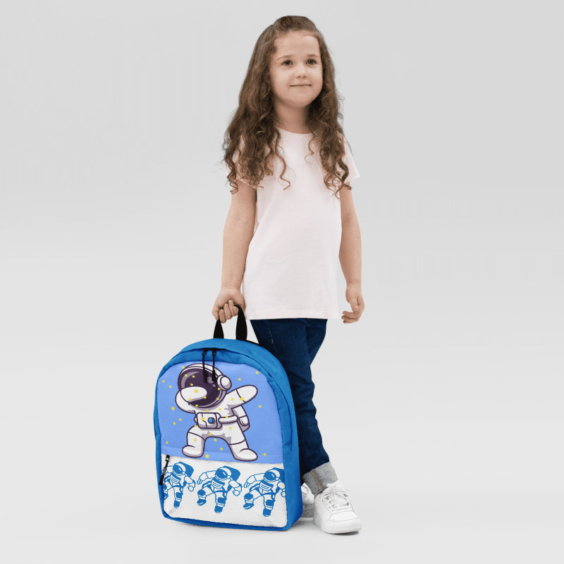 Astronauts Blue Backpack School Bag