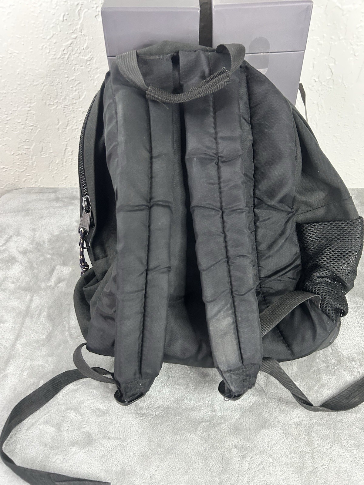 Vintage JANSPORT Backpack Thick Rubber Bottom Backpack Black Vintage