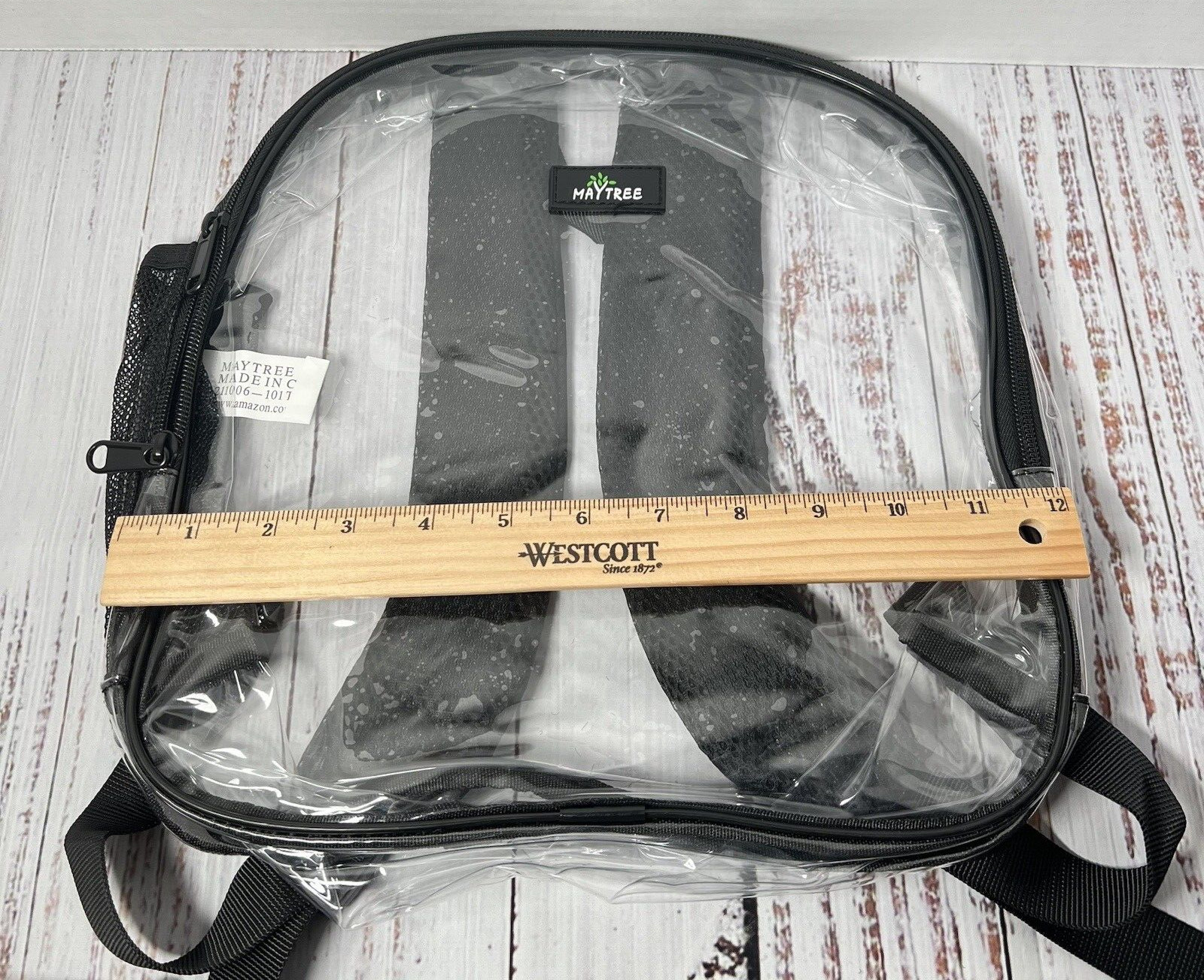 Clear Backpack Stadium Approved, Heavy Duty Clear Mini Backpack Padded Straps
