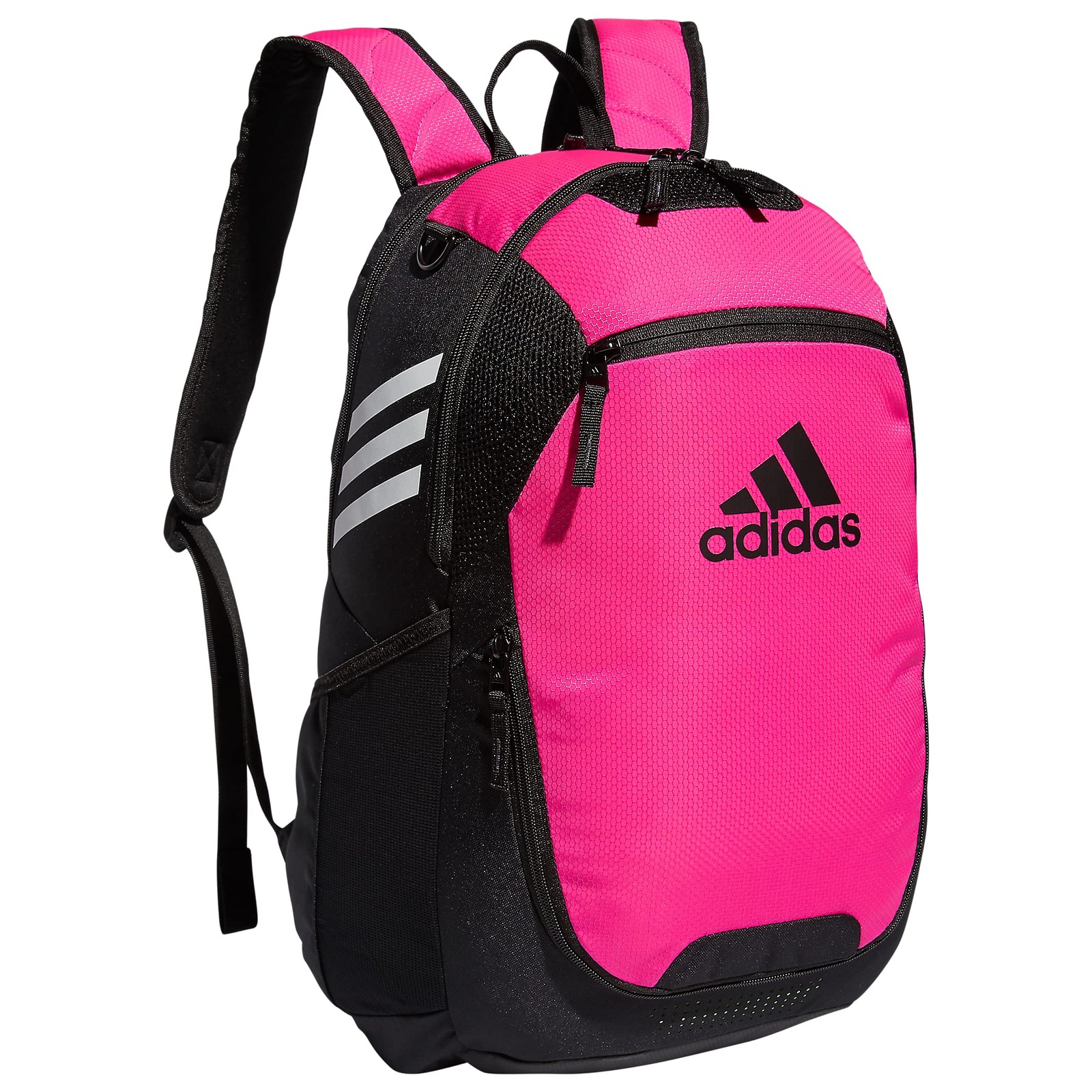 Adidas Shock Pink 3.0 Backpack With Shoe Compartment And Lifetime Warranty