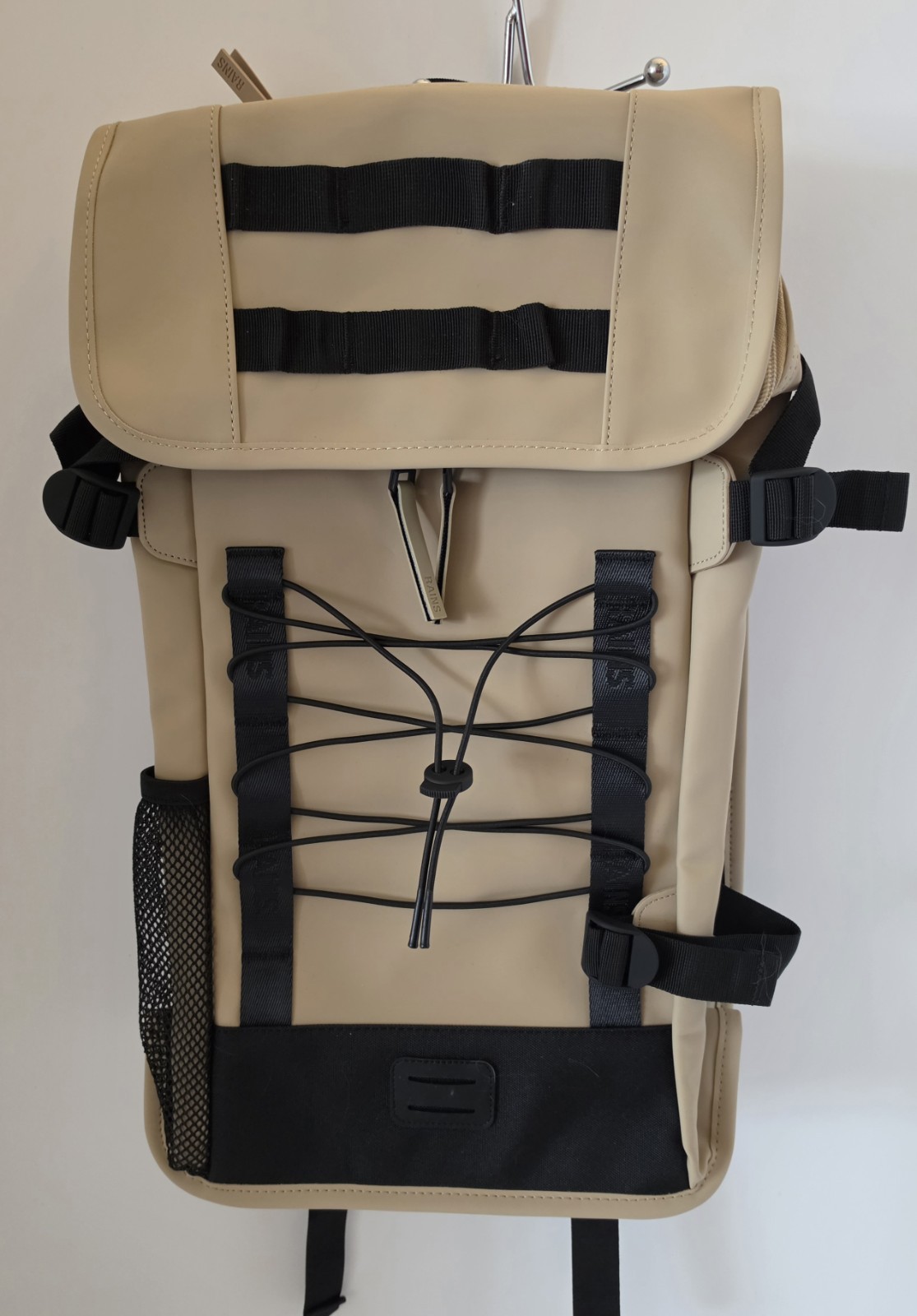RAINS Trail Mountaineer Backpack NEW with Tags Sand/Black Waterproof