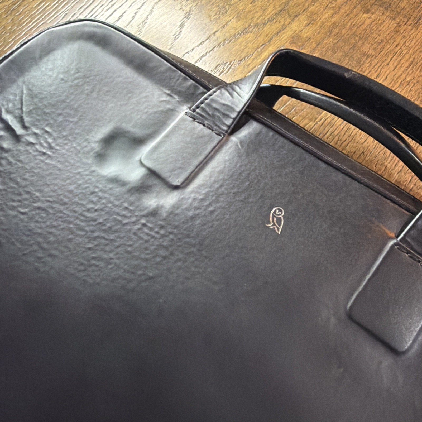 Bellroy Designers Edition Leather Laptop Briefcase Black Work Messenger Bag