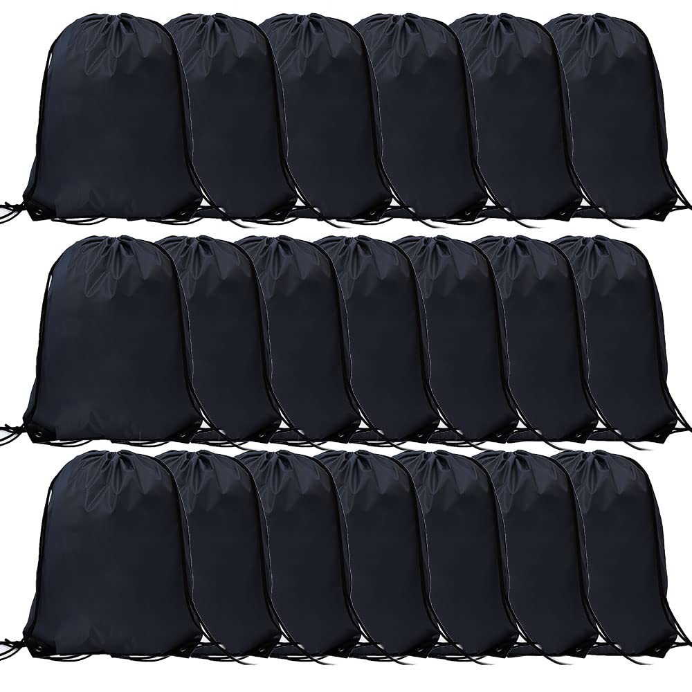 20 Pcs Drawstring Bags, Bulk Draw String Backpack, Cinch Polyester Bag for Gy…