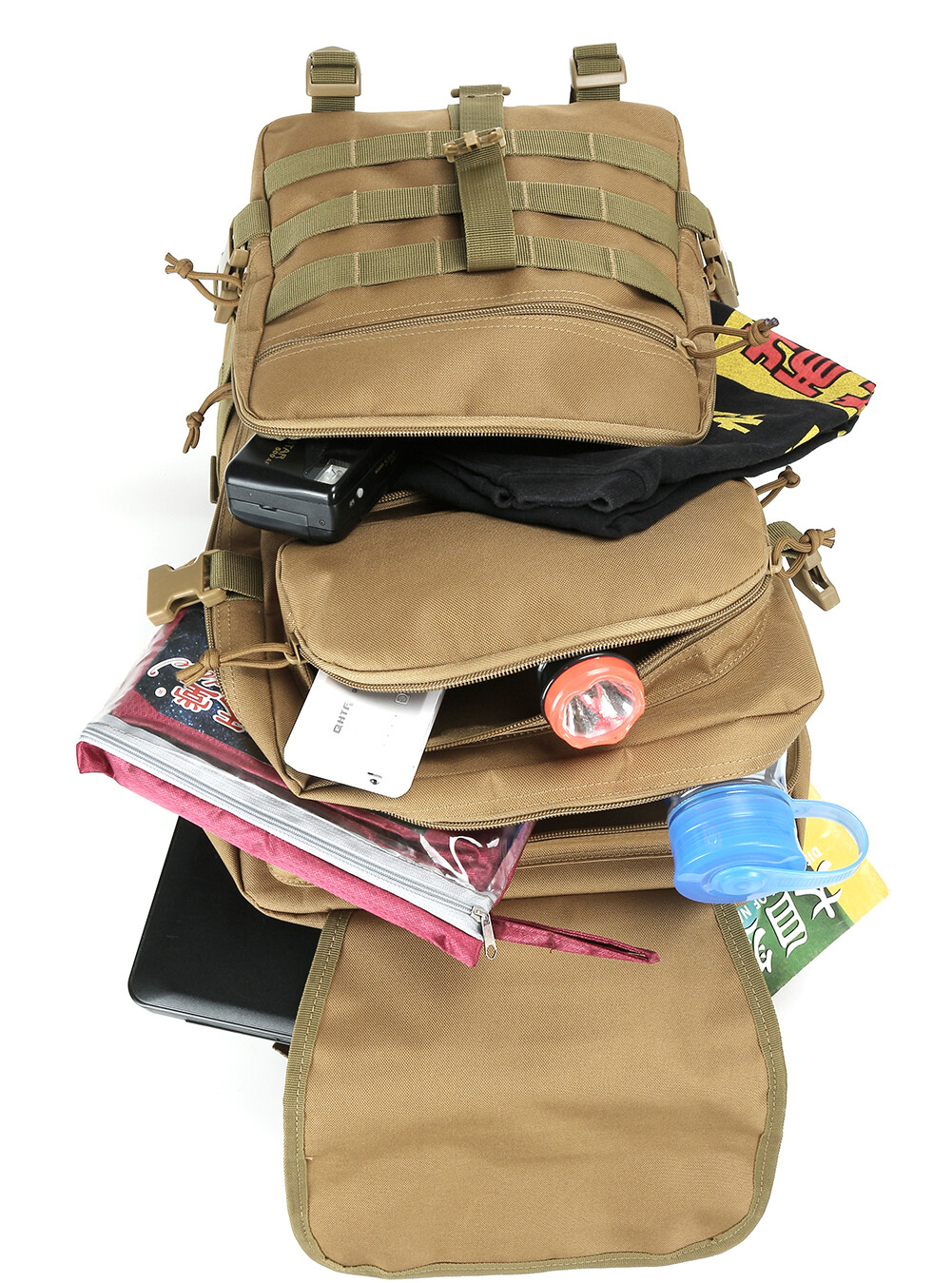 45L Molle Tactical Backpack Rucksack Outdoor Military Camping Hiking Travel Bag