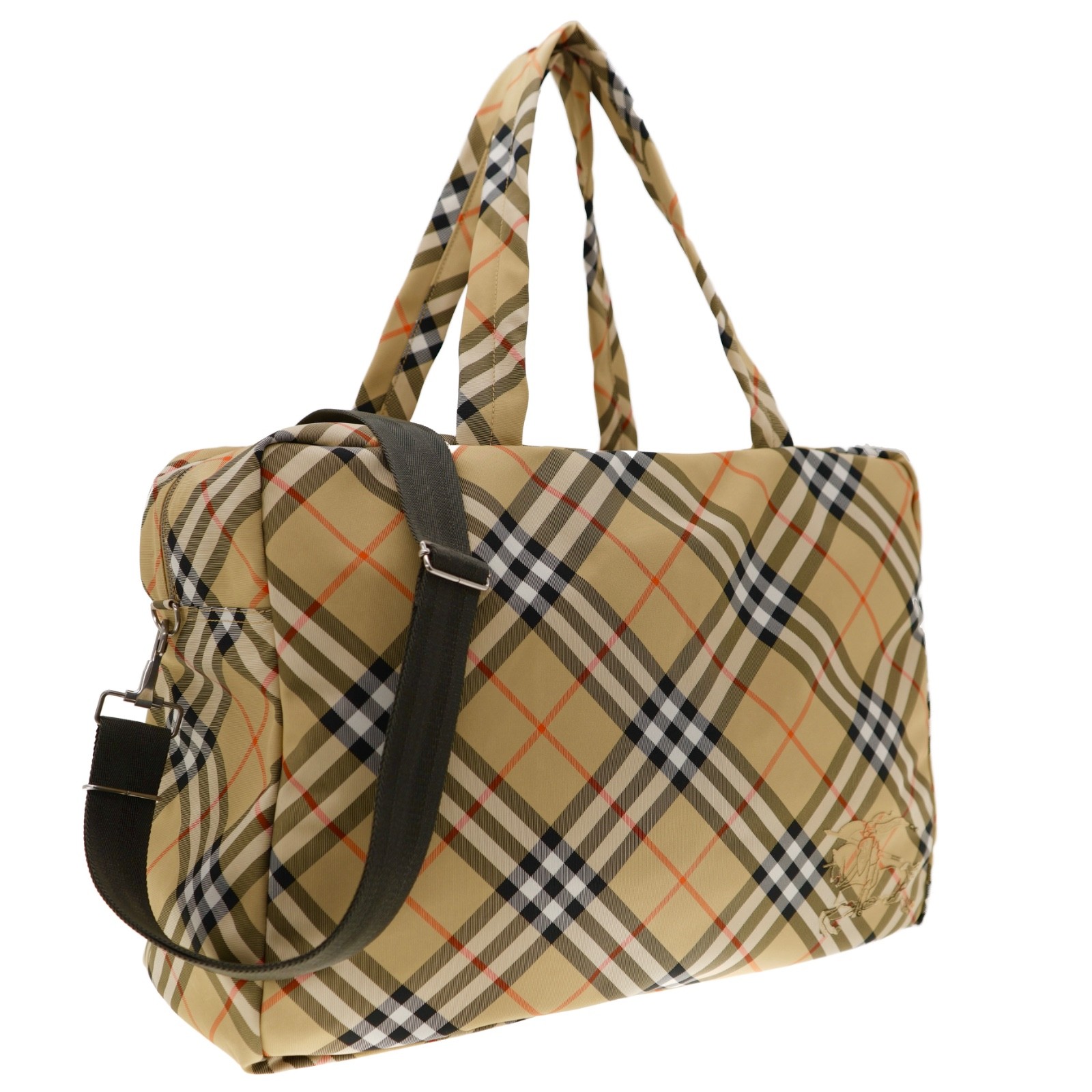Burberry Classics Weekender Duffle Bag Large Check Canvas New